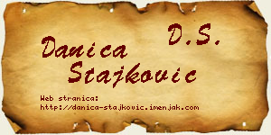 Danica Stajković vizit kartica